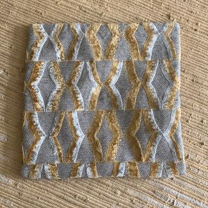 West Elm mid century style pillow cover 20”x20”